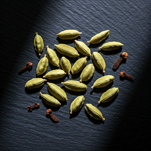 The Precision — whole spices on dark stone